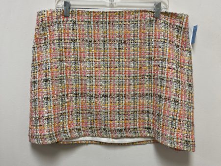 Skirt Designer By Trina Turk In Orange & Yellow, Size: 14 Online Hot Sale