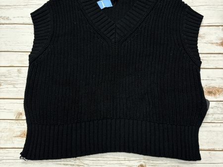 Vest Sweater By A New Day In Black, Size: Xl For Discount