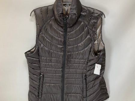 Vest Puffer & Quilted By Bernardo In Silver, Size: L For Cheap