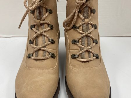 Boots Ankle Heels By Bare Traps In Tan, Size: 8.5 For Cheap