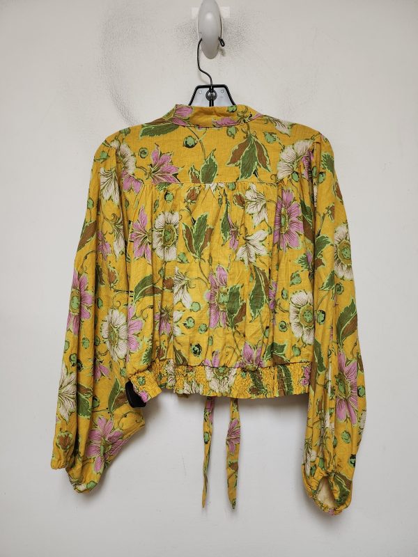 Top Long Sleeve By Rachel Zoe In Floral Print, Size: L Discount