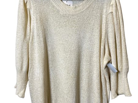 Sweater By Davi & Dani In Beige, Size: 1x Online Hot Sale