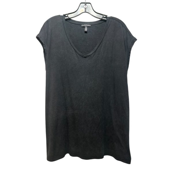 Top Short Sleeve Basic By Eileen Fisher In Black, Size: L For Sale