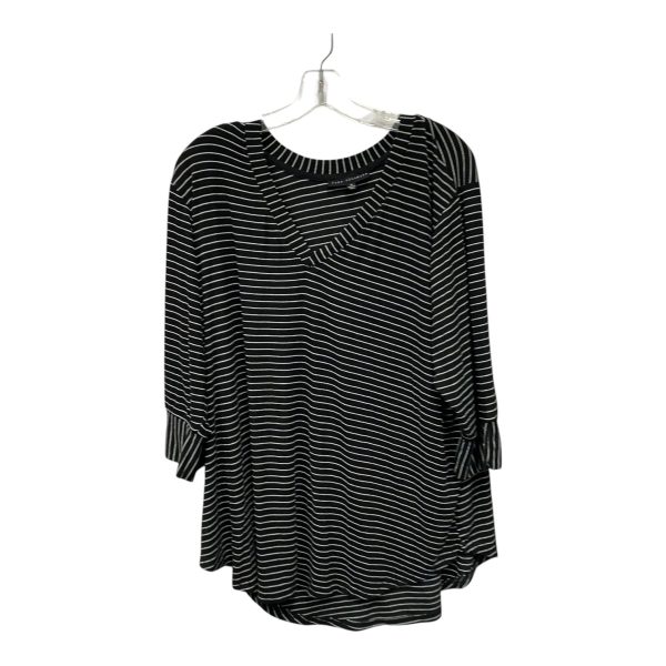 Top Ss By Jane And Delancey In Black, Size:1X Cheap