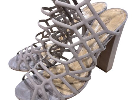 Sandals Heels Block By Clothes Mentor In Tan, Size: 10 Online now