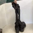 Boots Knee Flats By Donald Pliner In Black, Size: 7.5 For Cheap