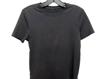 Athletic Top Short Sleeve By Lululemon In Black, Size: S Discount