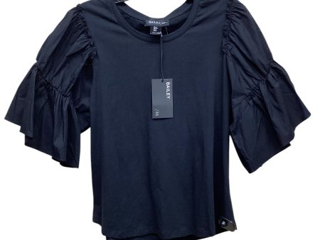 Top Short Sleeve By Bailey 44 In Black, Size: M For Cheap