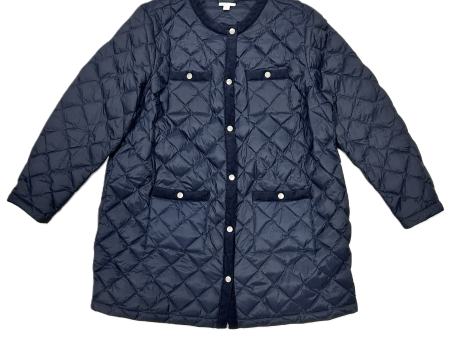 Coat Puffer & Quilted By J. Jill In Navy, Size: Xl Discount