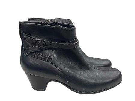 Boots Ankle Heels By Clarks In Black, Size: 7.5 Online Hot Sale