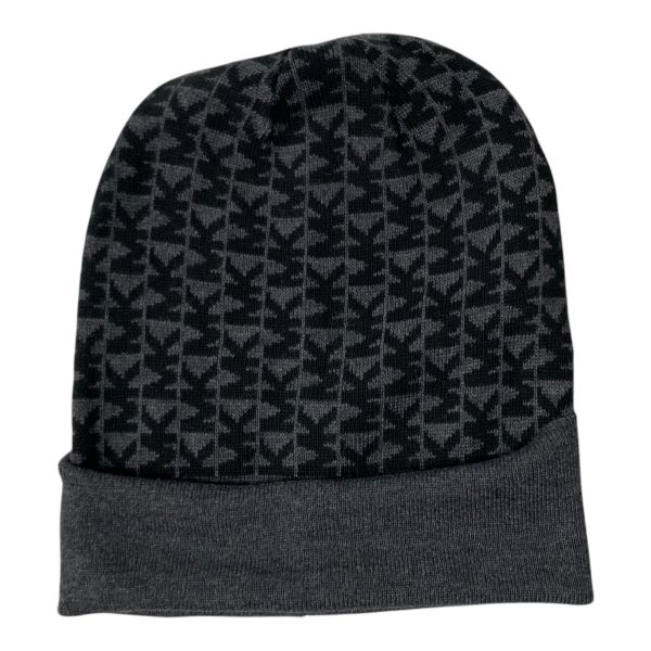 Hat Beanie By Michael By Michael Kors In Black & Grey Online now