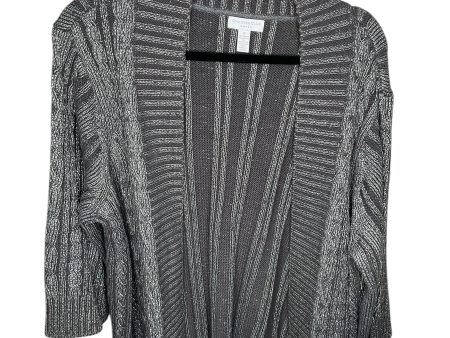 Cardigan By Charter Club In Grey, Size: 1x Discount