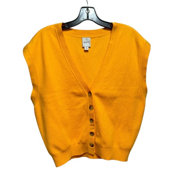 Slouchy Cardigan Sweater Vest By Maeve In Orange, Size: S Online Hot Sale