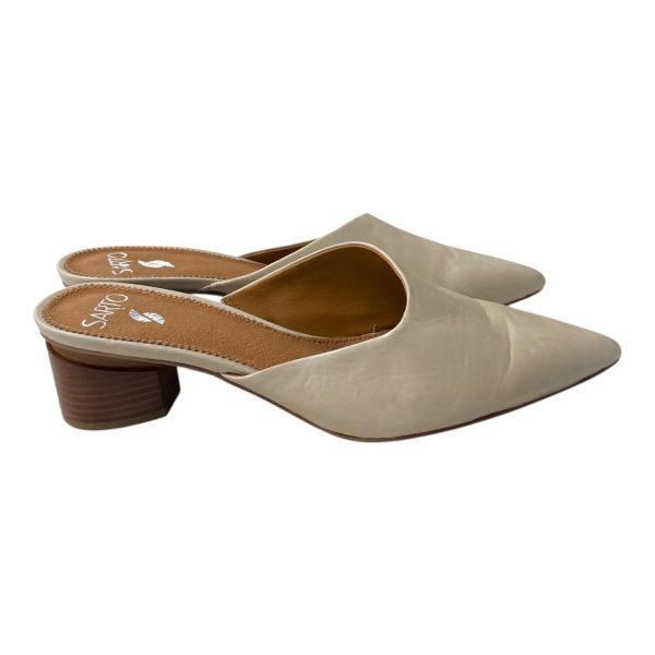 SHOES HEELS BLOCK by  sarto In BEIGE, Size: 9.5 Online Sale