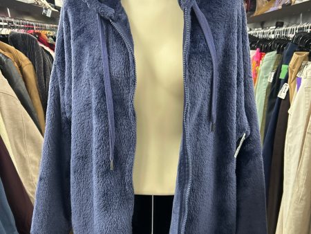 Jacket Faux Fur & Sherpa By Aerie In Navy, Size: M Online