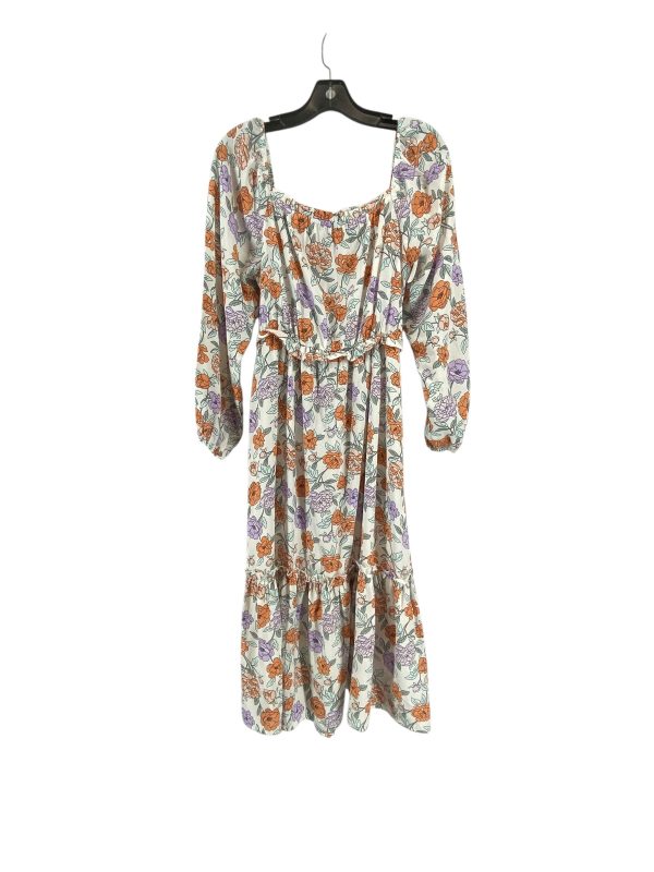 Dress Casual Maxi By Clothes Mentor In Floral Print, Size: L Sale