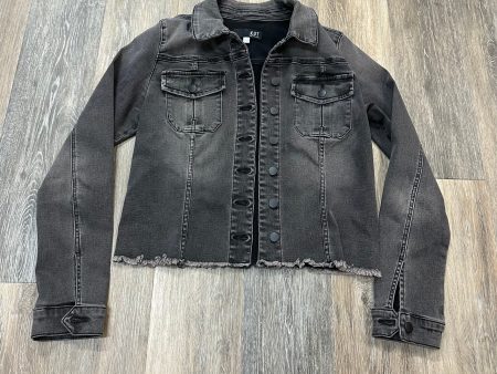 Jacket Denim By Kut In Black Denim, Size: L Cheap