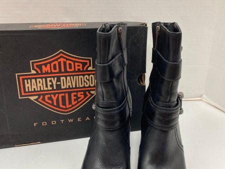 Boots Ankle Heels By Harley Davidson In Black, Size: 7.5 Hot on Sale