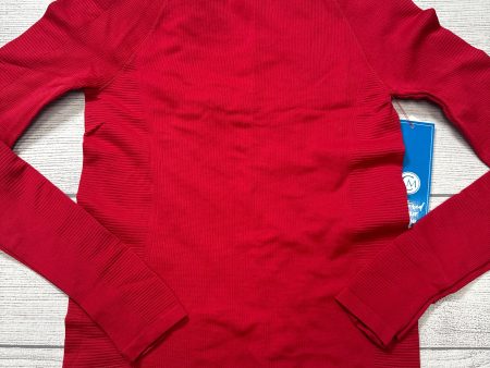 Athletic Top Long Sleeve Collar By Athleta In Red, Size: S on Sale