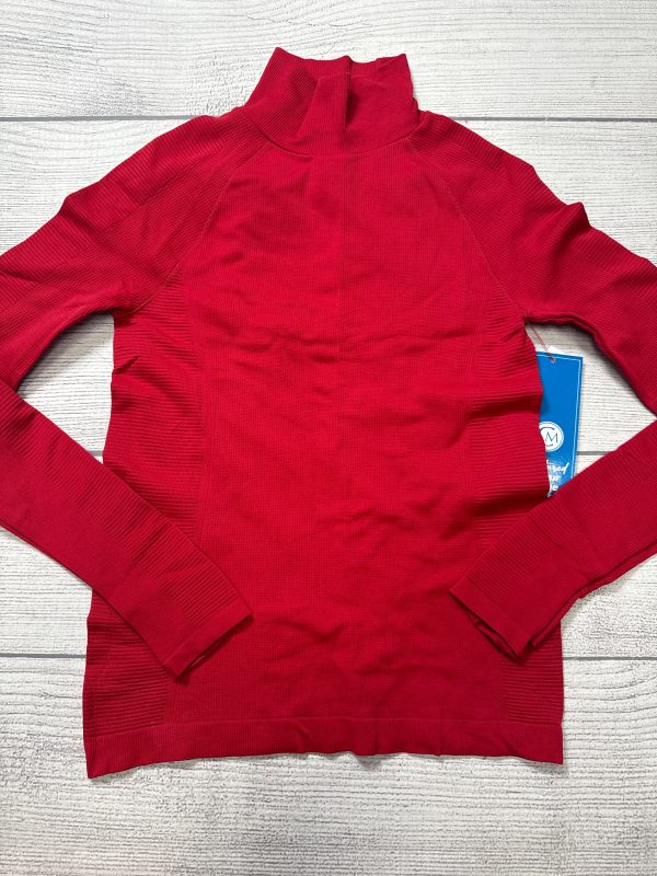 Athletic Top Long Sleeve Collar By Athleta In Red, Size: S on Sale