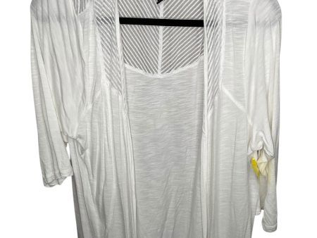 Cardigan By Cable And Gauge In White, Size: 3x Online