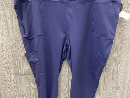 Athletic Leggings By Clothes Mentor In Blue, Size: 3x For Discount