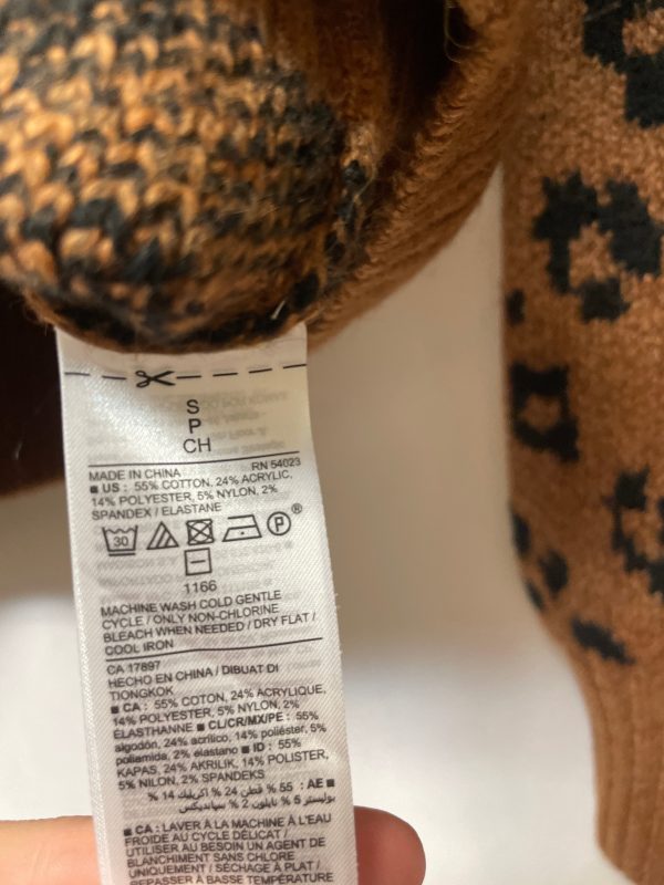 Sweater By Old Navy In Animal Print, Size: S For Cheap