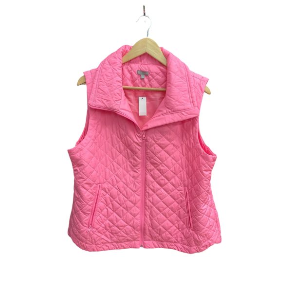 Vest Puffer & Quilted By Talbots In Pink, Size: Xlp Online Sale