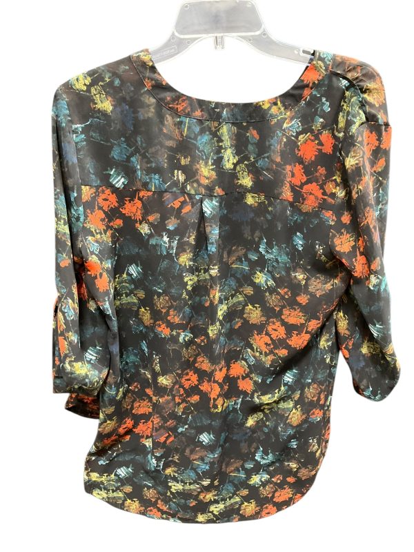 Blouse 3 4 Sleeve By Cme In Black & Green, Size: M Cheap