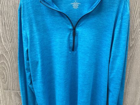 Athletic Top Long Sleeve Collar By Torrid In Blue, Size: 2x Sale