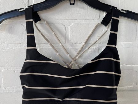 Athletic Bra By Lululemon In Black & Cream, Size: S For Cheap