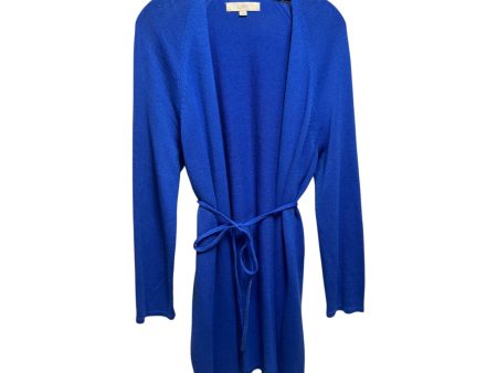 Tie Sweater Cardigan By Loft In Blue, Size: M Online Hot Sale