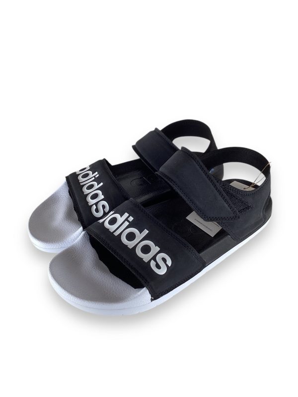 Sandals Flats By Adidas In Black, Size: 7 Online Sale