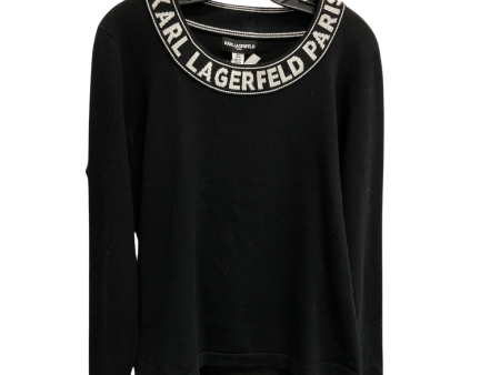 Sweater Designer By Karl Lagerfeld In Black, Size: M Supply