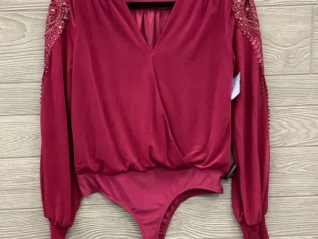 Bodysuit By Clothes Mentor In Maroon, Size: S Online now