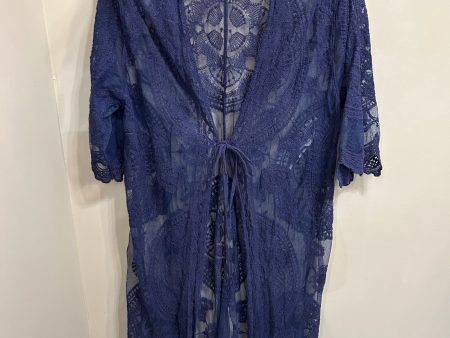 Kimono By Clothes Mentor In Blue, Size: M Hot on Sale