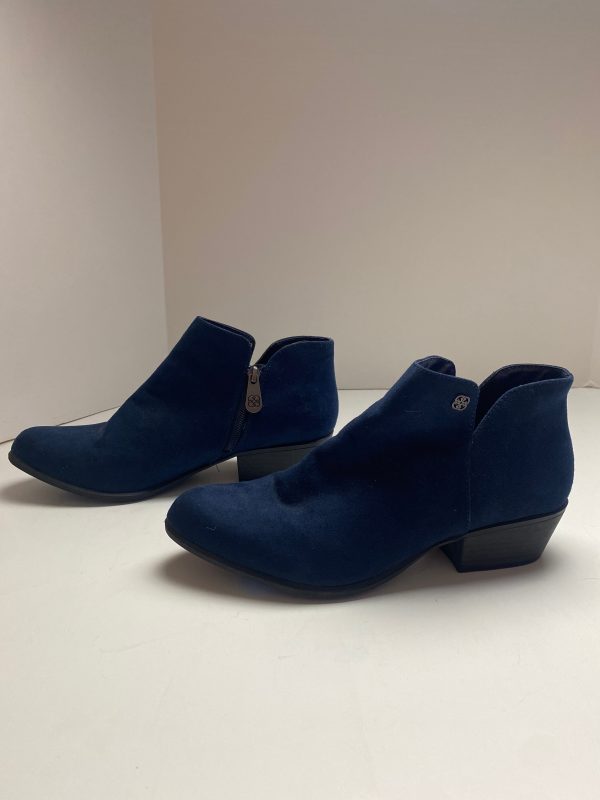 Boots Ankle Flats By Daisy Fuentes In Blue, Size: 9 Online Hot Sale