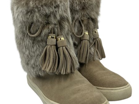 Tory Burch Angelica Rabbit Fur DESIGNER Boot  Size: 6 on Sale