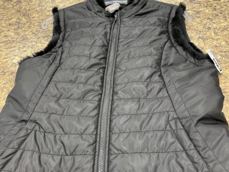 Vest Faux Fur & Sherpa By Nicole Miller In Black, Size: M Discount