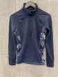 Athletic Top Long Sleeve Collar By Gapfit In Navy, Size: S Supply