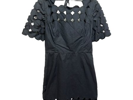 Cutwork Mini Shift Dress By Anthropologie In Black, Size: 8 Supply