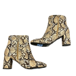 Boots Ankle Heels By Primark In Snakeskin Print, Size: 9 For Cheap