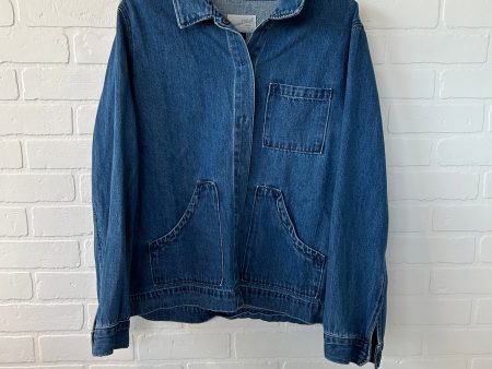 Jacket Denim By Universal Thread In Blue Denim, Size: L Fashion