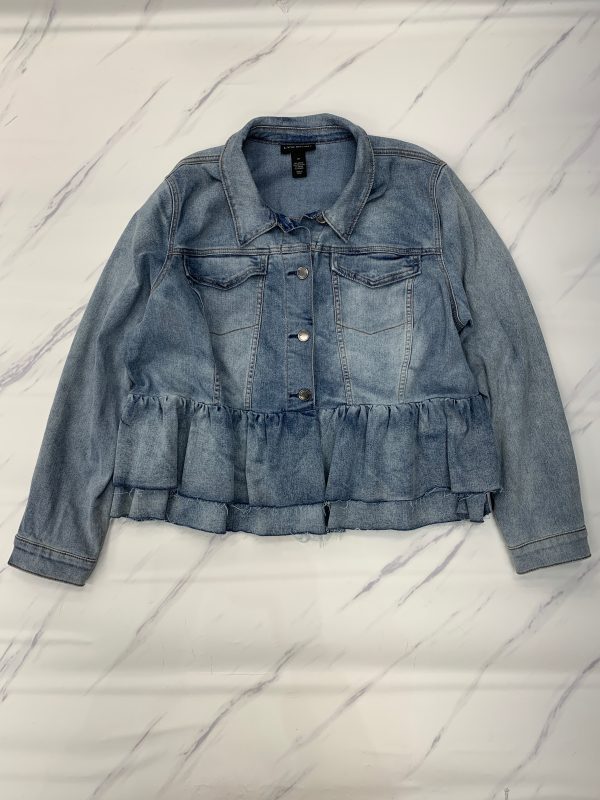 Jacket Denim By Lane Bryant In Blue Denim, Size: 3x Online Sale