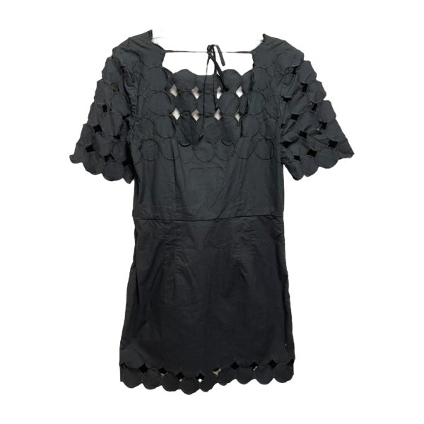 Cutwork Mini Shift Dress By Anthropologie In Black, Size: 8 Supply