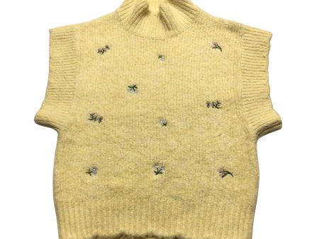 Vest Sweater By Zara In Yellow, Size: S Online Hot Sale