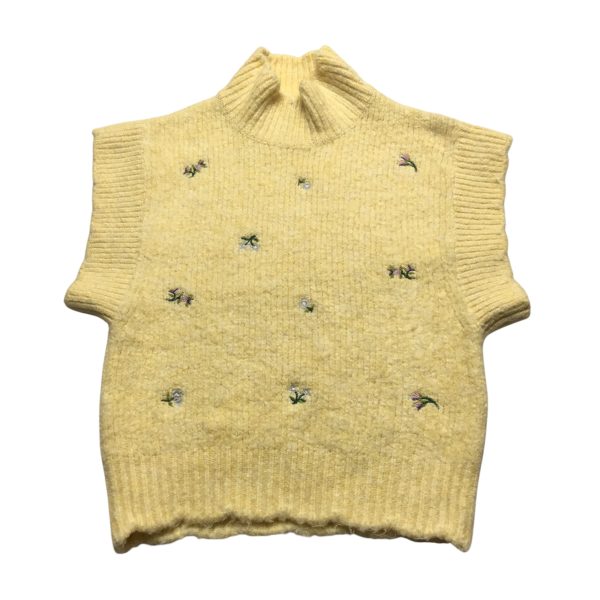 Vest Sweater By Zara In Yellow, Size: S Online Hot Sale