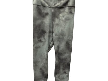 Athletic Leggings By Nike Apparel In Grey, Size:S on Sale