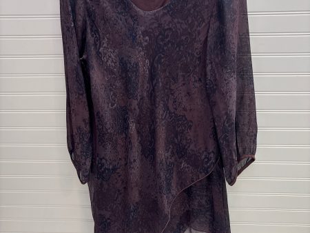 Tunic Long Sleeve By Saks Fifth Avenue In Purple, Size: Xl Online Hot Sale