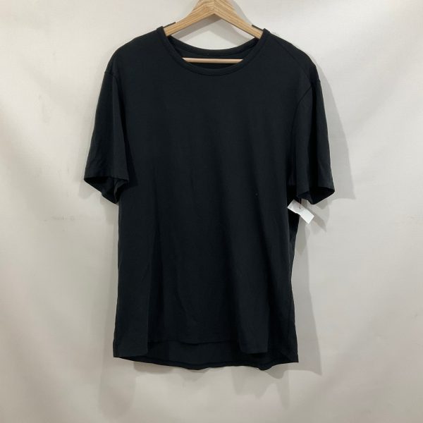 Athletic Top Short Sleeve By Lululemon In Black, Size: 12 on Sale